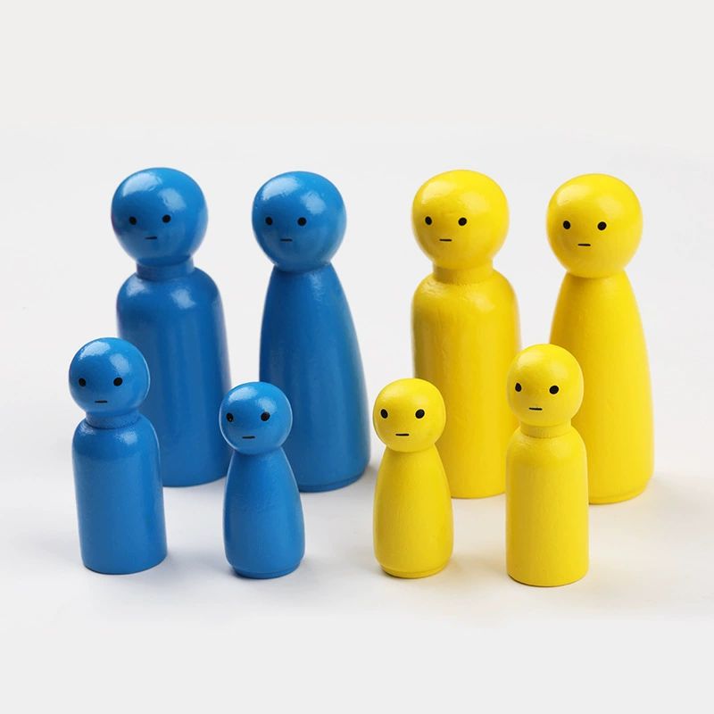 목재 조각상 거실 인테리어 장식품 현관 소품 원목 공예 미니어처 모형 심리 조형물 - 상세 이미지 5