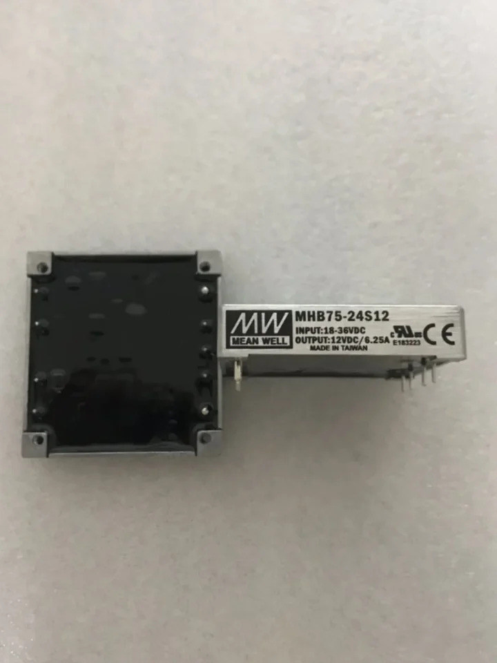 Mingwei 단일 그룹 스위칭 전원공급장치 모듈 MHB75 DC to 75W 12V 24V 48V S05 S12 S24
