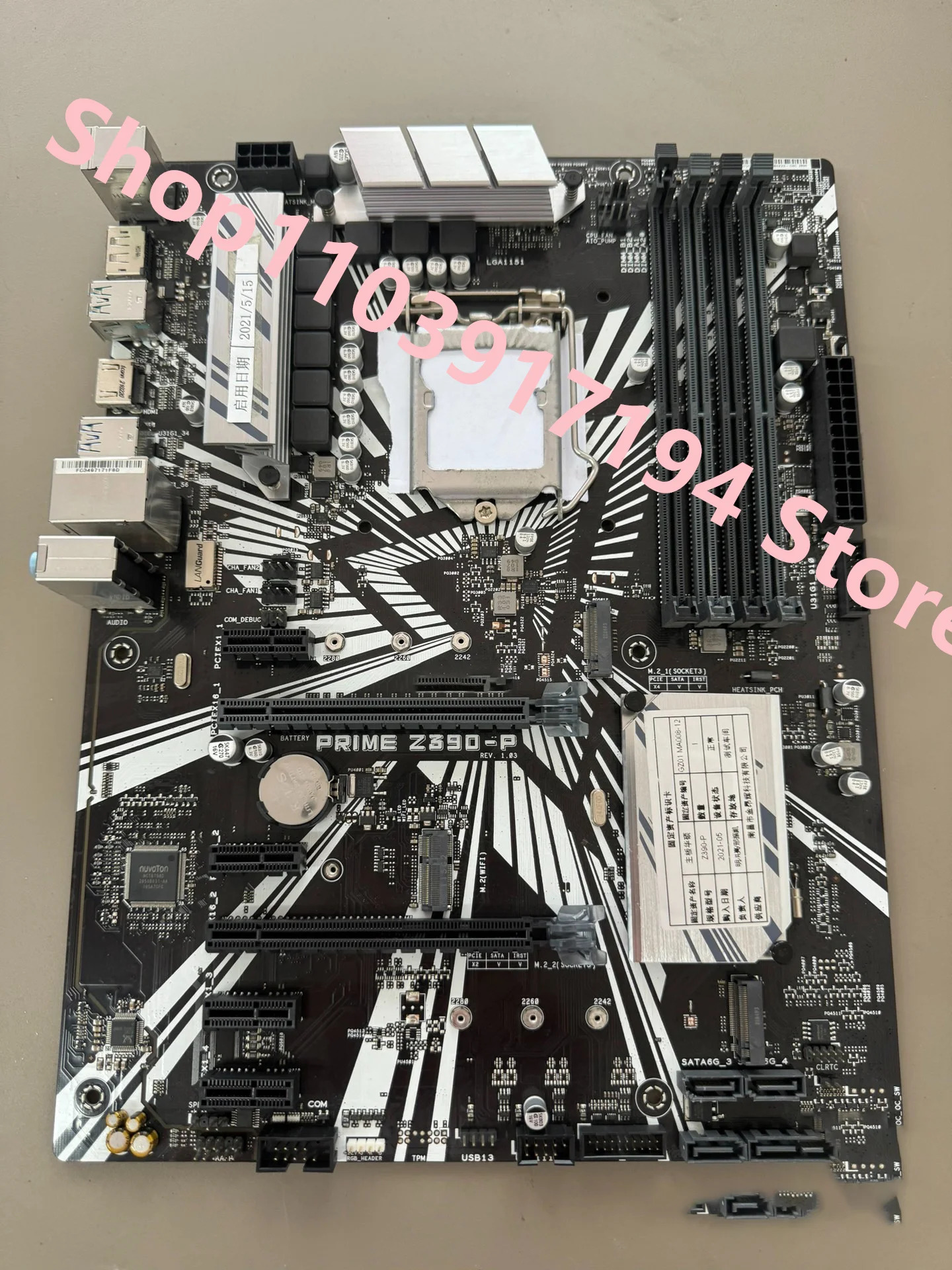 ASUS호환 z390-p 마더보드 지지대 9 세대 u