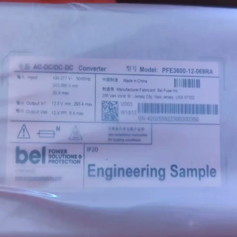 BEL POWER 3660W PFE3600-12-069RA SPSPFE3-04G새 전원공급장치