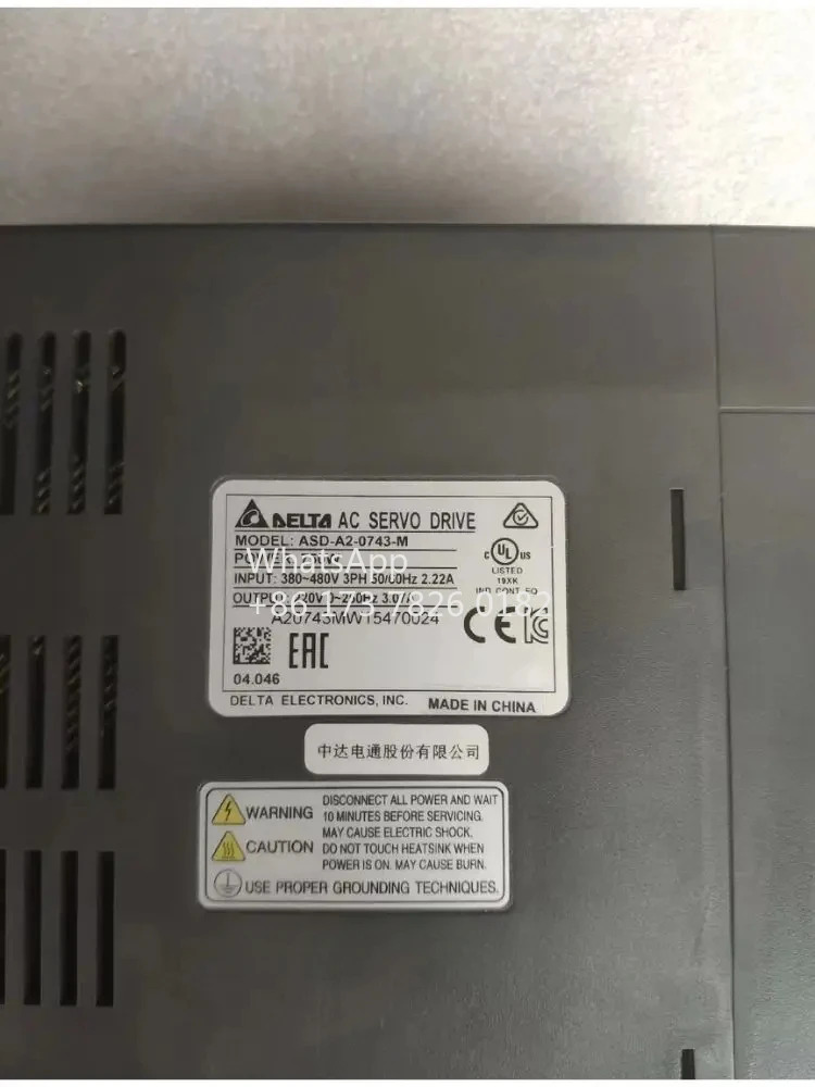 ASD-A2-0743-M 리퍼 서보 드라이브 750W 기능 OK