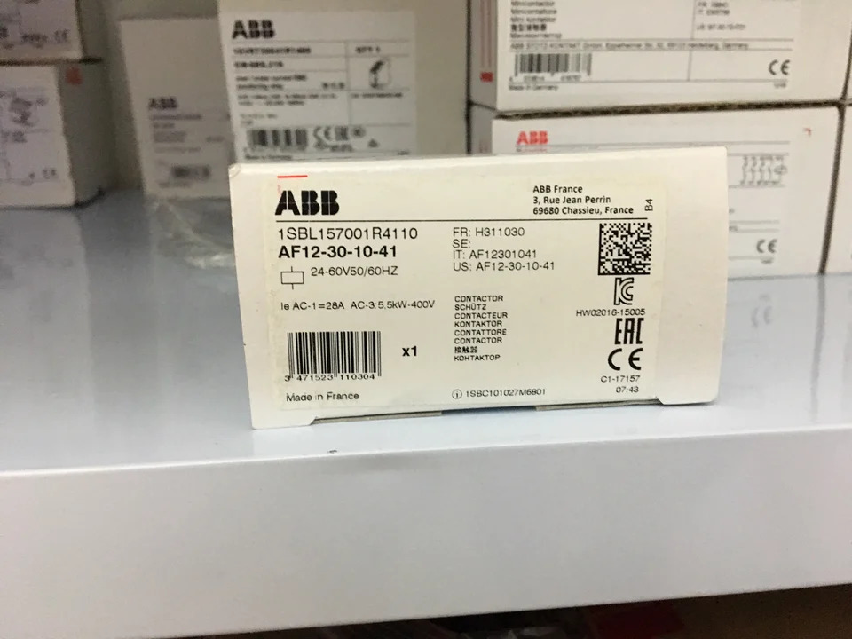 오리지널 ABB 접촉기 모델 AF16- 30-10-41 30-01-41