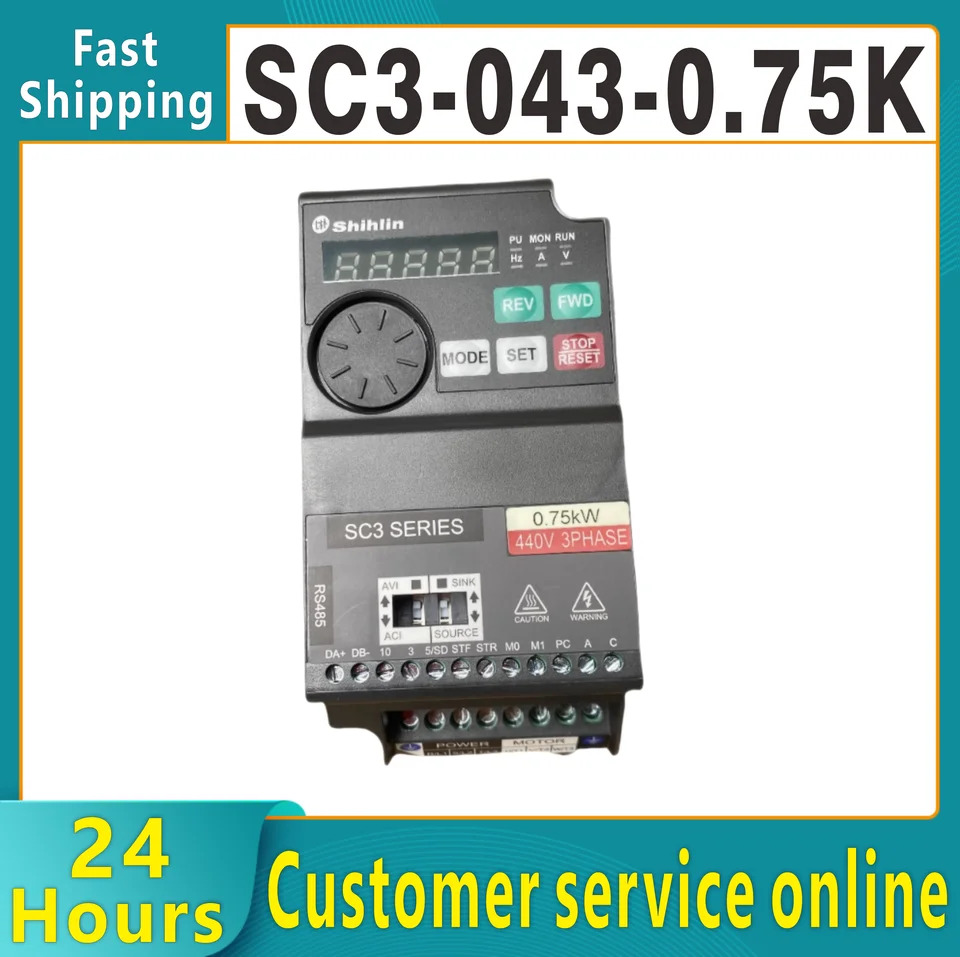 Shihlin AC 모터 드라이브 인버터 컴팩트 벡터 제어 컨버터 SC3 440V SC3-043-0.75K 1.5K 2.2K 3.7K 5.5K