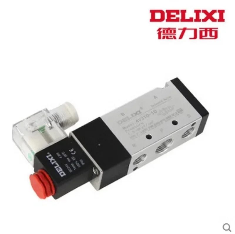 Delixi 2위치 5방향 솔레노이드 밸브 Yadeke 타입 24V 220V 4V310-10