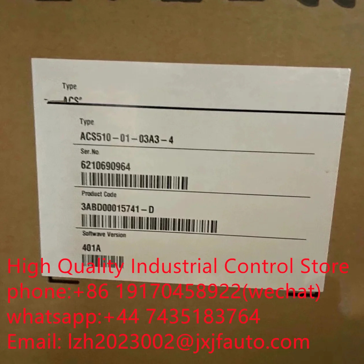 ACS510 시리즈 VCS510-01-04A1-4 납품 3ABD00015742-D