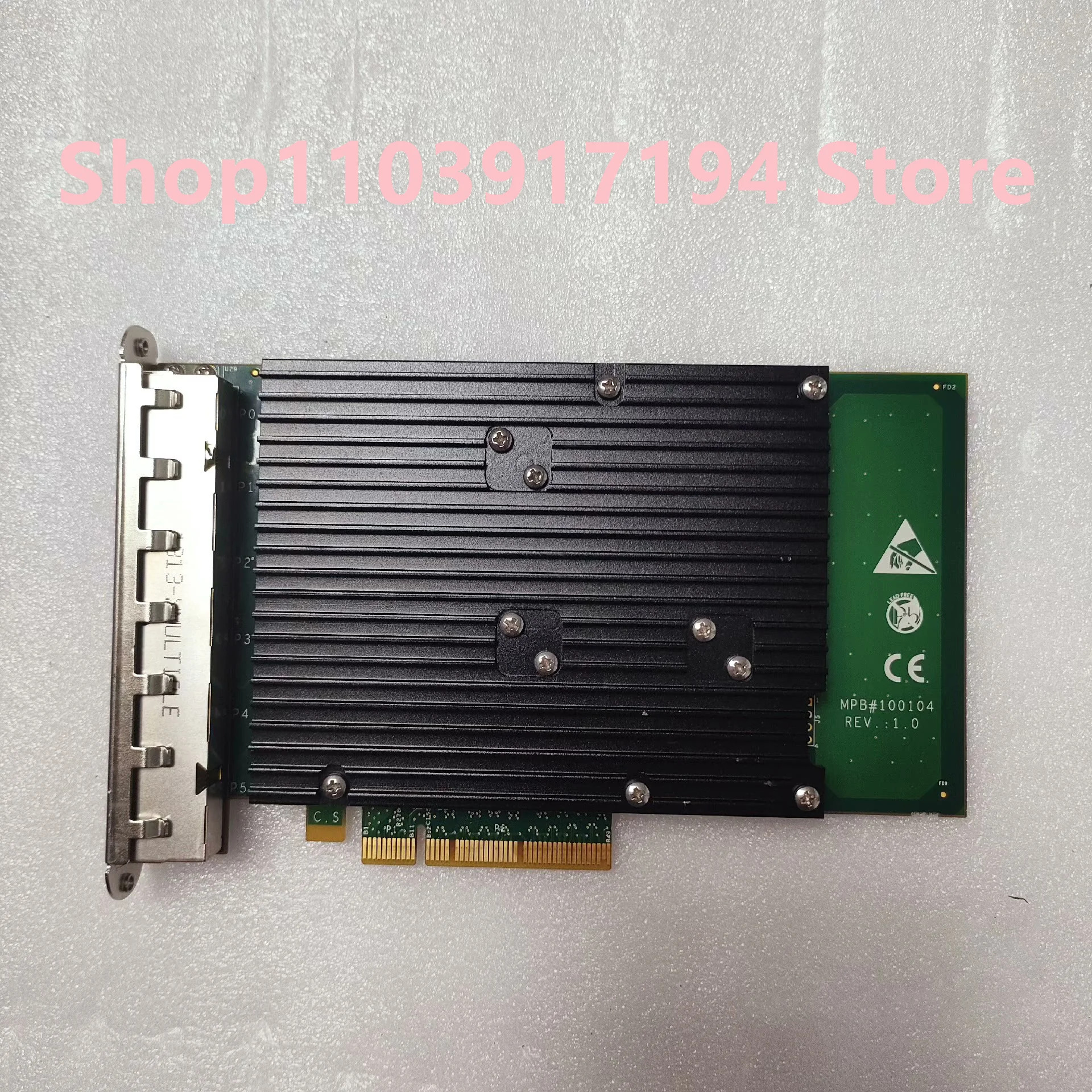 실리콘 I350am4 칩 I350-t6 PE2G6I35-CX 00E0ED254510 6 포트 기가비트 네트워크 카드