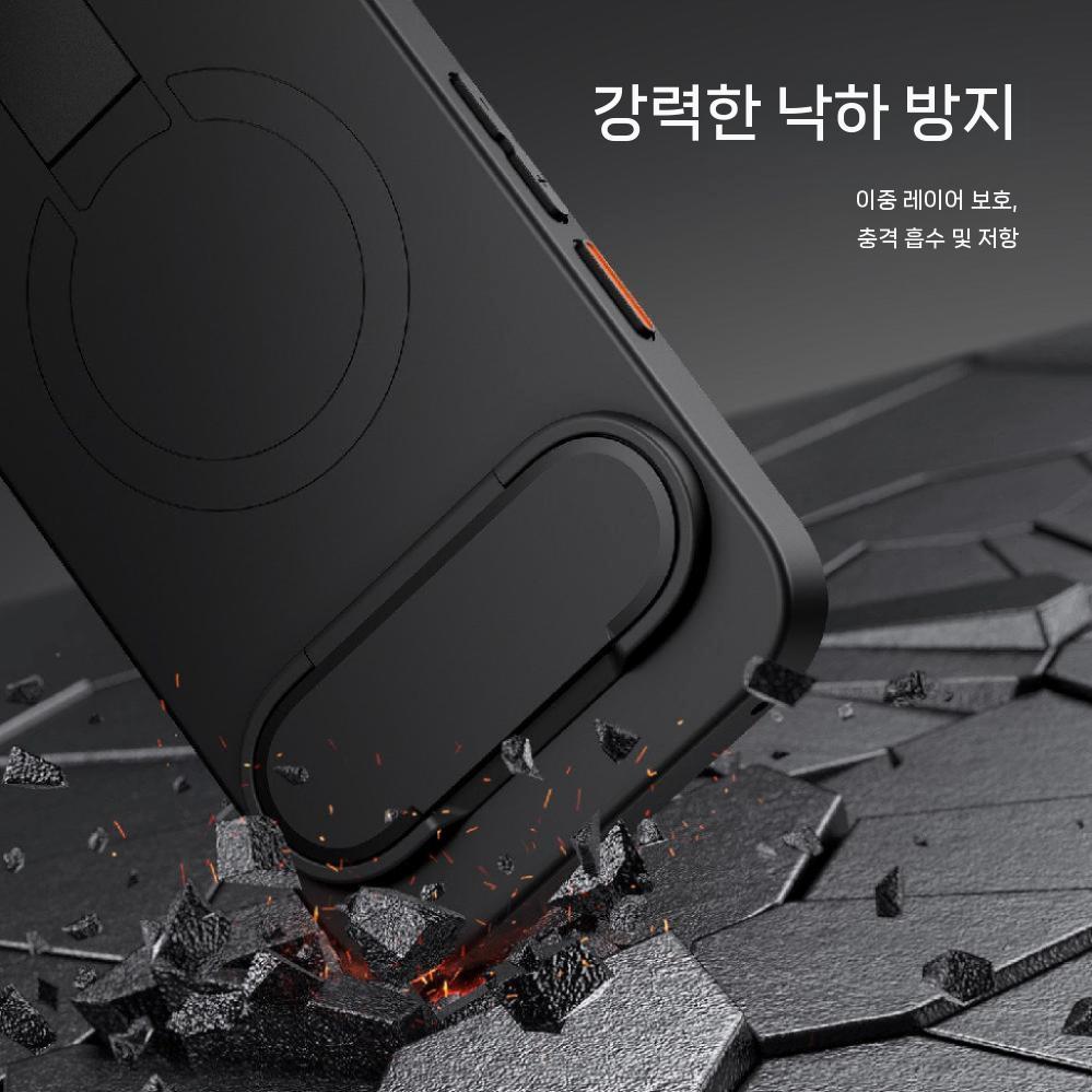 구글 픽셀10 프로 XL 케이스 맥세이프 자석 접이식 거치대 렌즈 보호 커버 - 상세 이미지 5