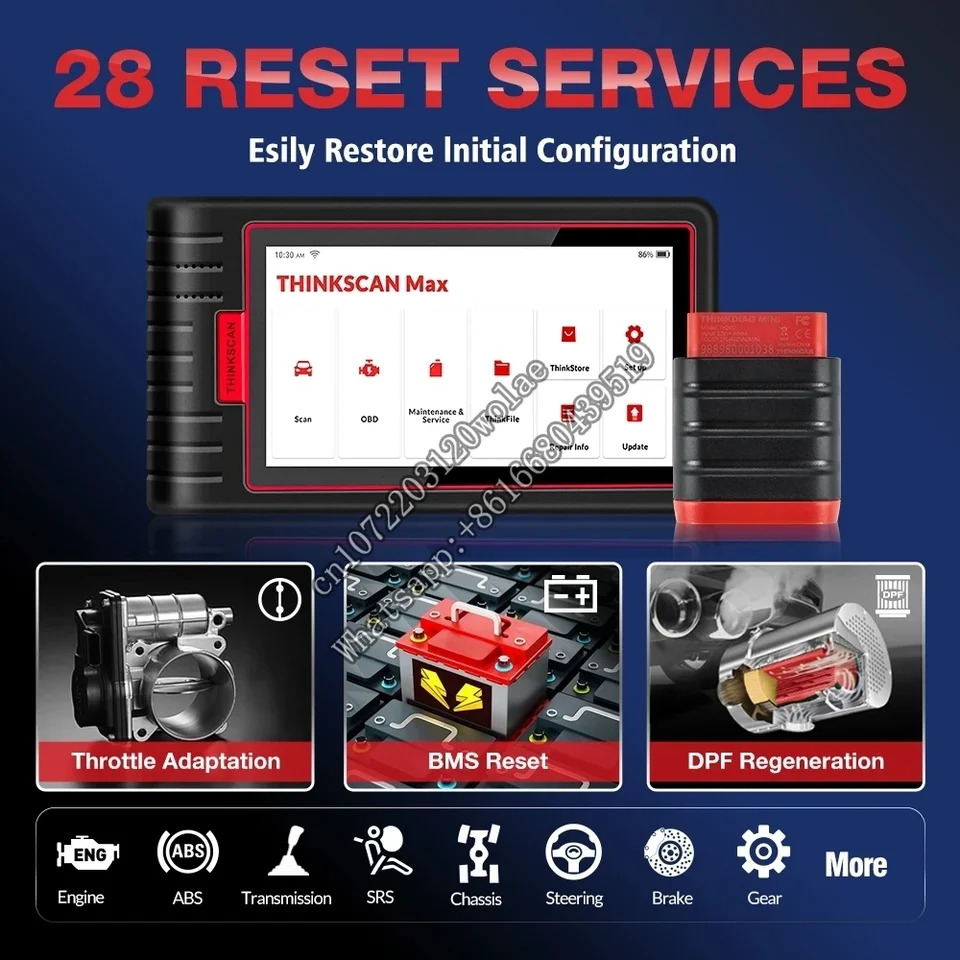 Thinkcar Thinkscan Max 2 프로 스캐너 전체 시스템 진단 도구 자동차 ECU 코딩 PK ThinkTool