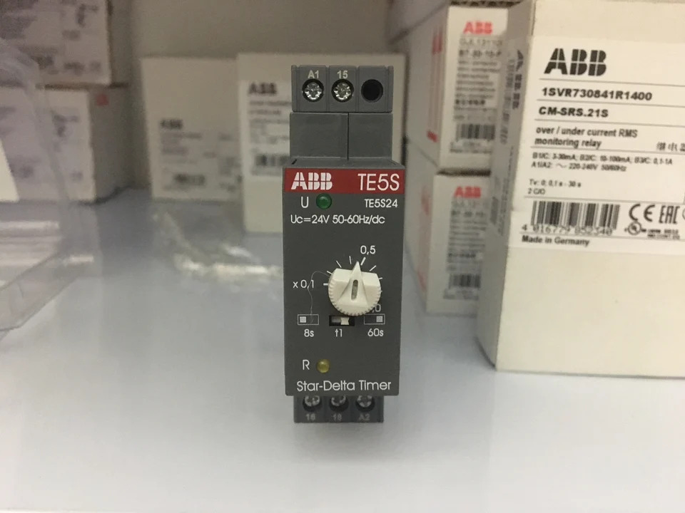 선박오리지널 ABB 타임 릴레이 TE5S-24 제어 전압 24VAC 60Hz 신