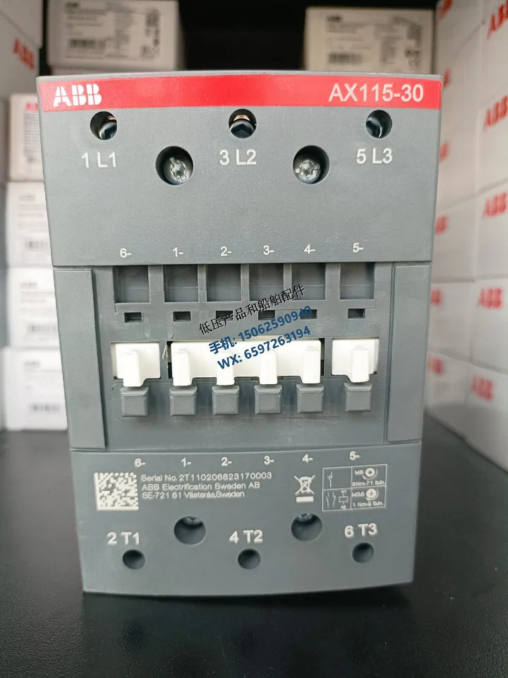 오리지널 ABB AX 시리즈 접촉기 AX115-30-11-86 코일 전압 440VAC 60Hz 신