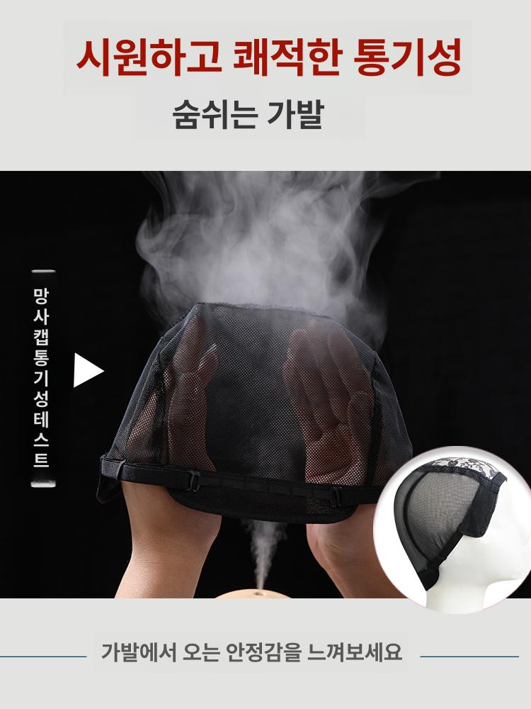 할머니 가발 숏컷 백발 연극 분장 소품 중년 연기자 의상 통가발 자연스러운 회색머리 - 상세 이미지 4