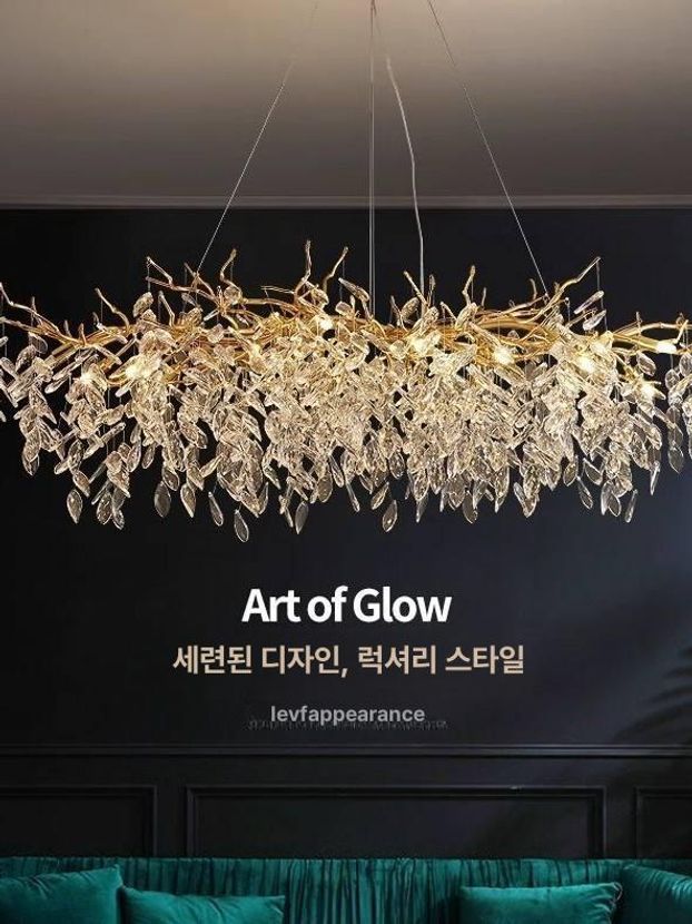 북유럽 크리스탈샹들리에 대형샹들리에 유럽식 크리스탈조명 레스토랑 호텔로비 - 상세 이미지 3