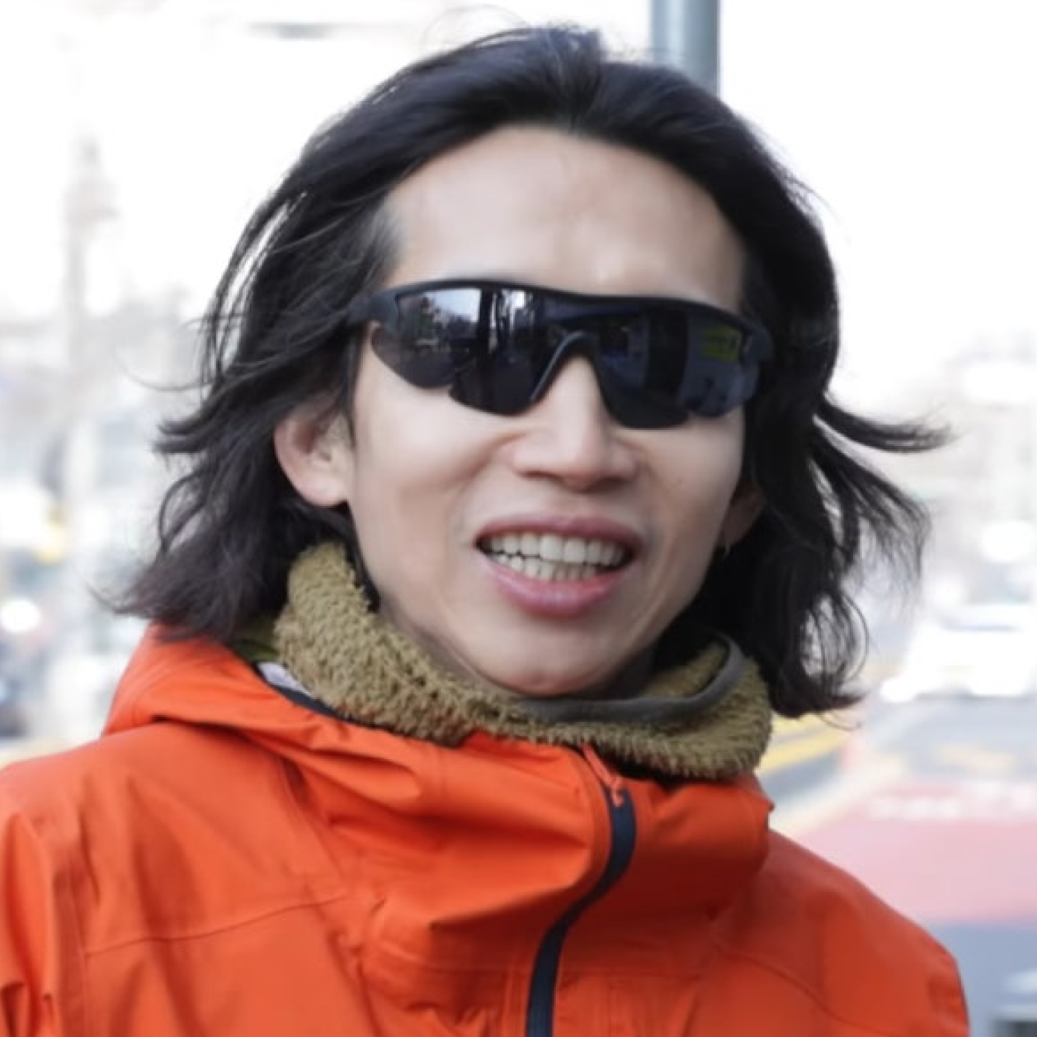 디스트릭트비전 X 파프 PAF 선글라스 준야 레이서 스모크 러닝 스포츠 블랙 고글선글라스 - 상세 이미지 3