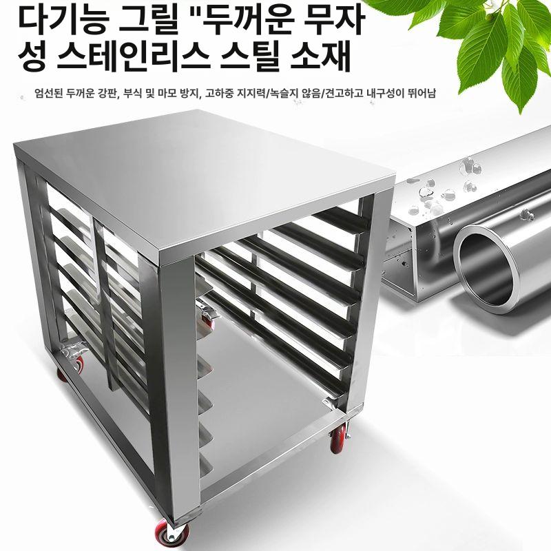 스텐 선반렉 조리대 높이 다용도 정리대 길이 업소용선반 업소용벽선반 받침대 수납랙 - 상세 이미지 5