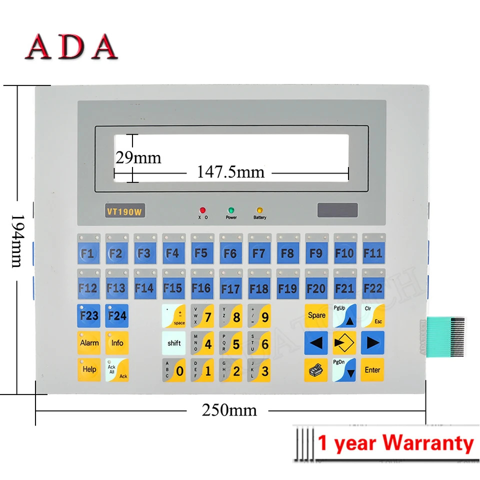 ESA VT190W VT190WA0000 멤브레키패드 키보드 스위치 멤브레버튼