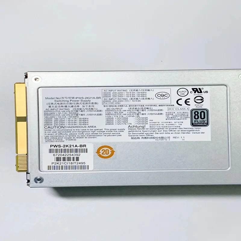 SUPERMICRO 2200W PWS-2K21A-BR새 전원공급장치