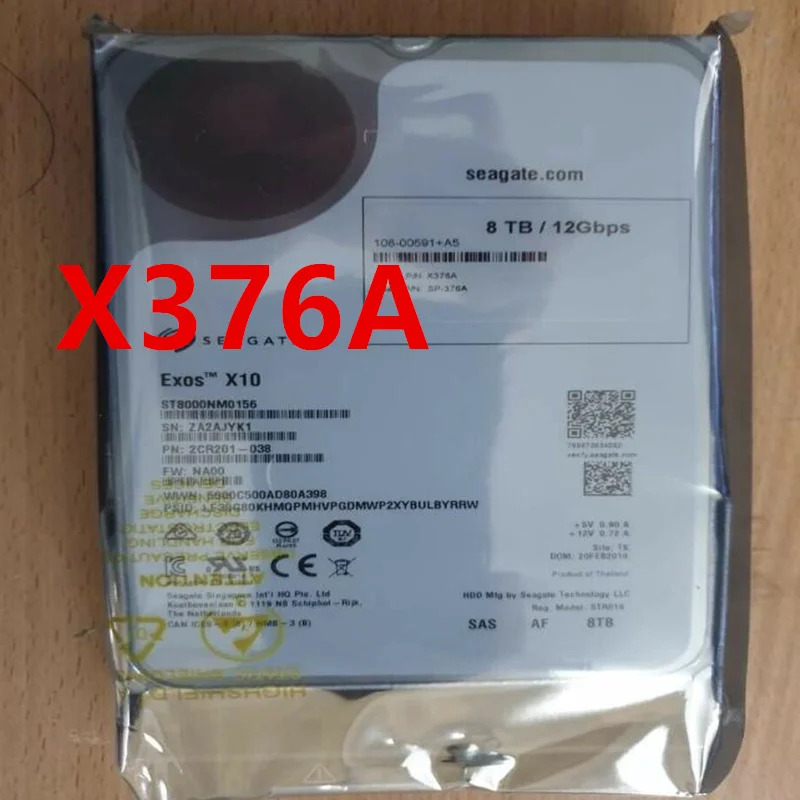 NETAPP DS460C 오리지널 하드 X376A SP-376A 108-00591 서버 HDD 8TB SAS 3.5 인치 7.2K 256MB