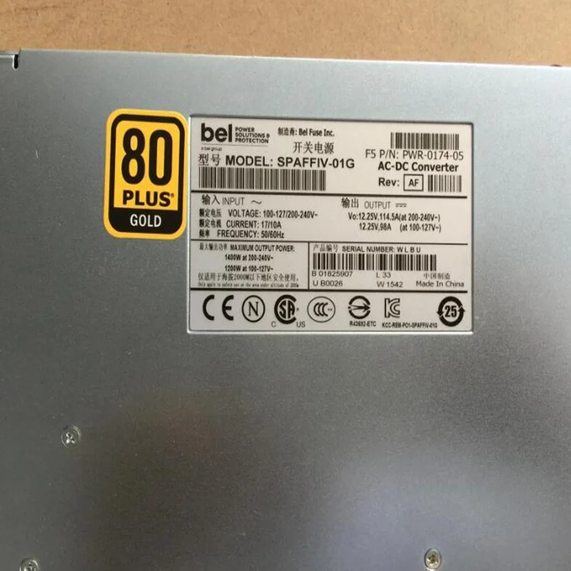 오리지널 리퍼 전원공급장치 POWER-ONE/BEL SPAFFIV-01G PWR-0174-05 PWR-0174-04 PWR-0174