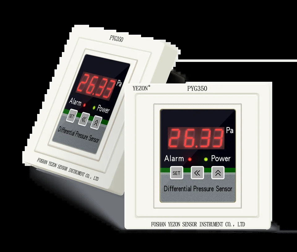 차압 센서 고정밀 LED 디스플레이 에어차 압력 변환기 86 컨트롤러 100pa 25Pa