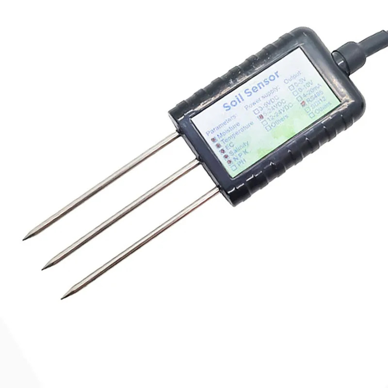 MODBUS LORA LORAWAN 토양 수분 온도 EC 염분 NPK 센서 RS485 915MHZ 868MHZ 7 1