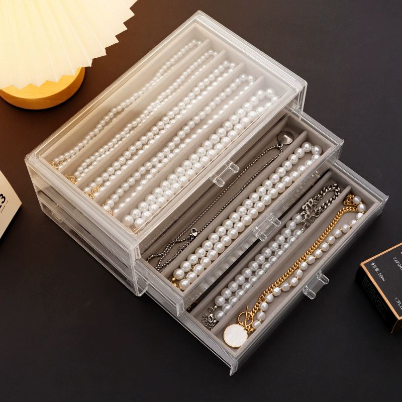 쥬얼리 거치대 목걸이 귀걸이 수납함 악세서리 보관 진열 정리함 고급 박스 - 상품 이미지