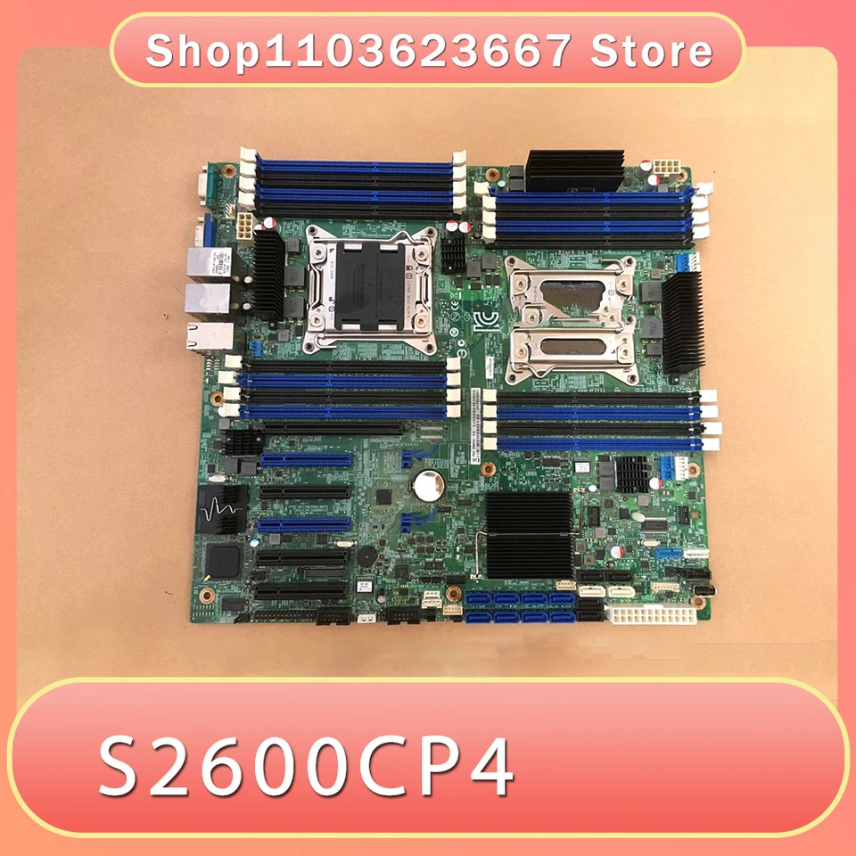 2011 핀 듀얼 X79AM4 4 포트 서버 마더보드 S2600CP4 작동