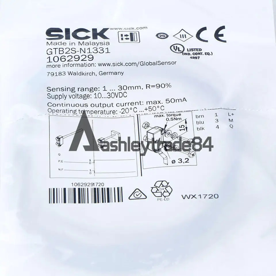 SICK B2S-N1331 1062929 광전센서 신