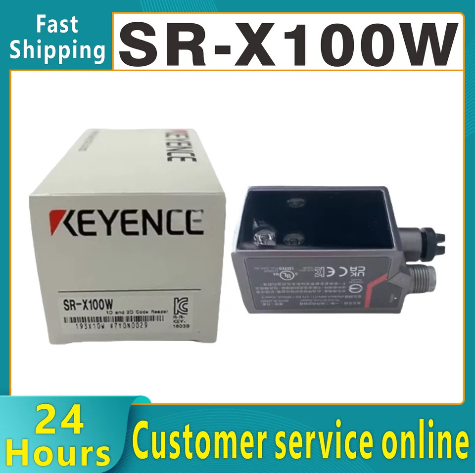 키엔스 SR-X100W 레이저 감지 광전스위치 초소형 지능형 바코드 자동 스캐닝 SR-100W SR-X100
