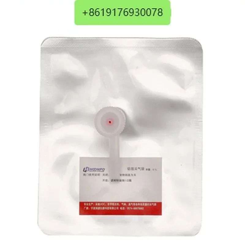 10PCS-알루미늄 호일 가방 샘플링 냄새 단일 이밸브 수집 실험실