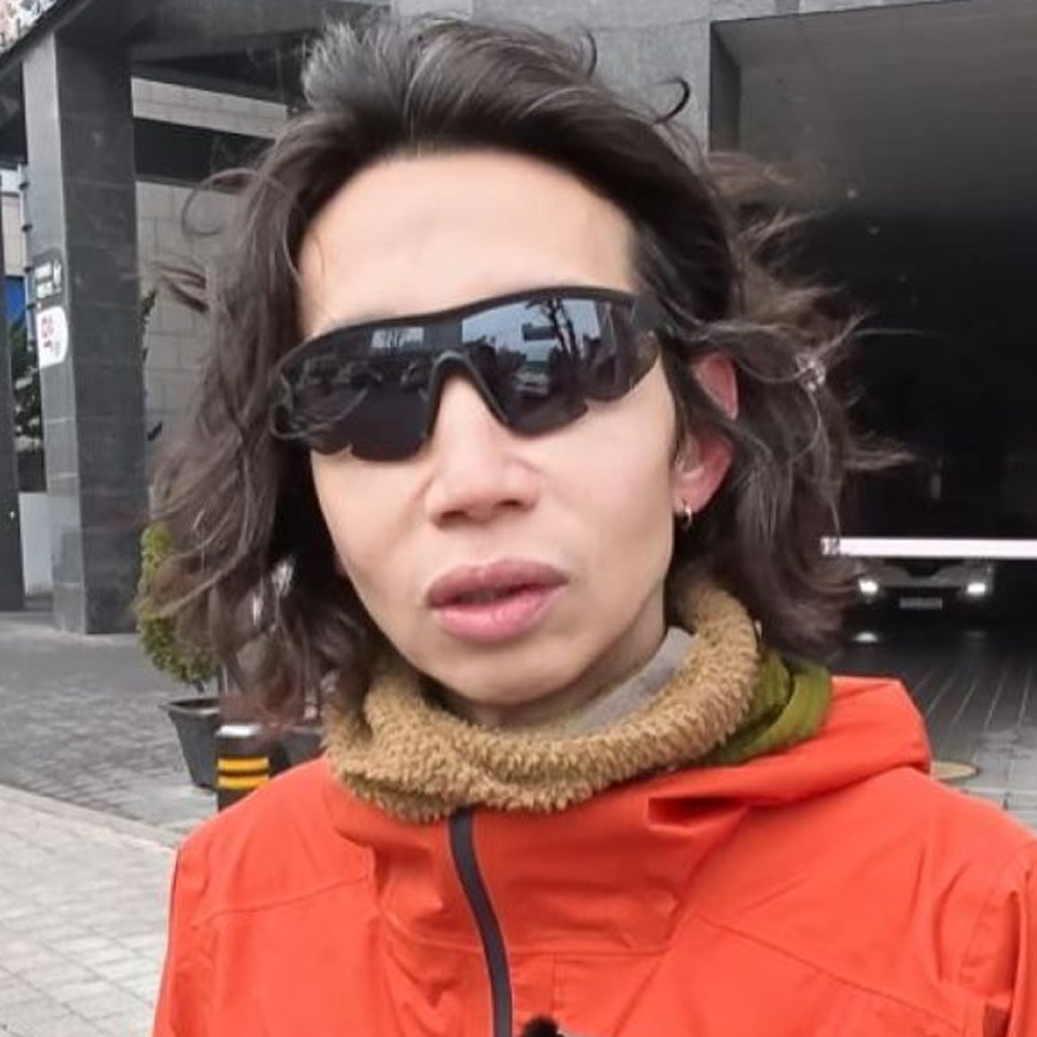 디스트릭트비전 X 파프 PAF 선글라스 준야 레이서 스모크 러닝 스포츠 블랙 고글선글라스 - 상세 이미지 4