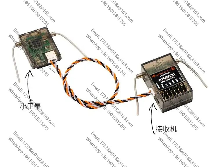 3pcs Spektrum AR6200 2.4GHz 6CH 수신기 지원 DSM2 DSMX JR DX7s DX8 DX9 Dx18 확장 위성 포함