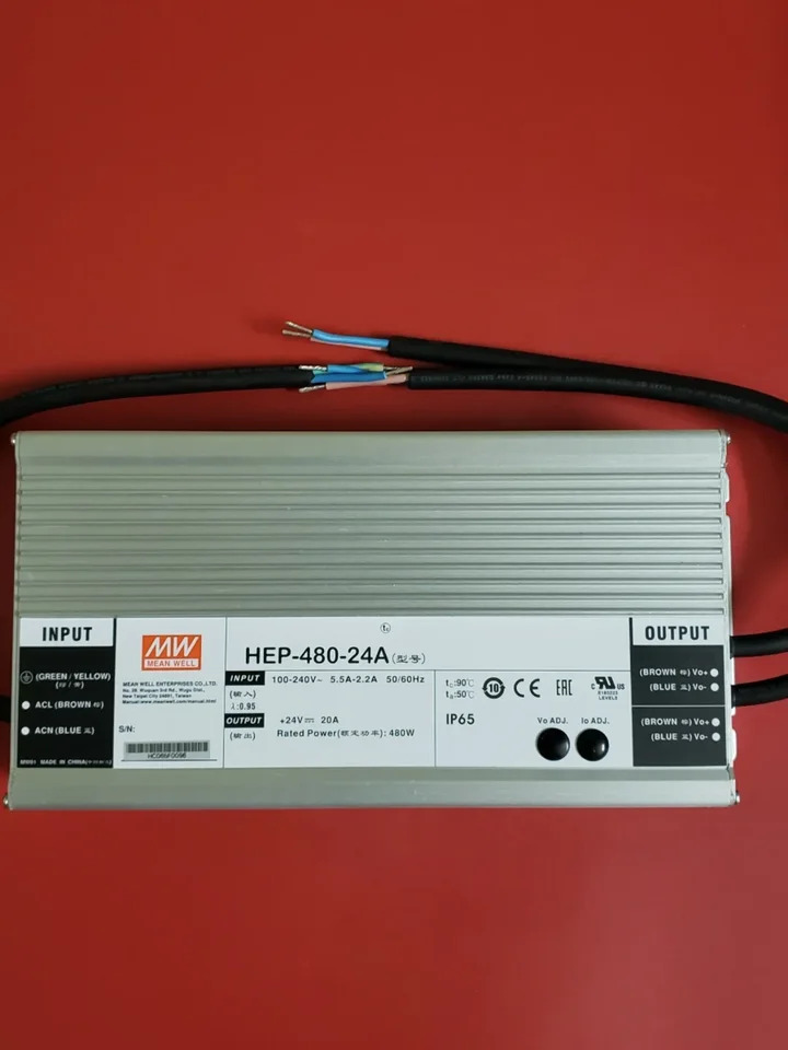 HEP-480 Mingwei 스위칭 전원공급장치 산업IP68 혹독함 방지 환경 24A 36A 48A 54A V/W