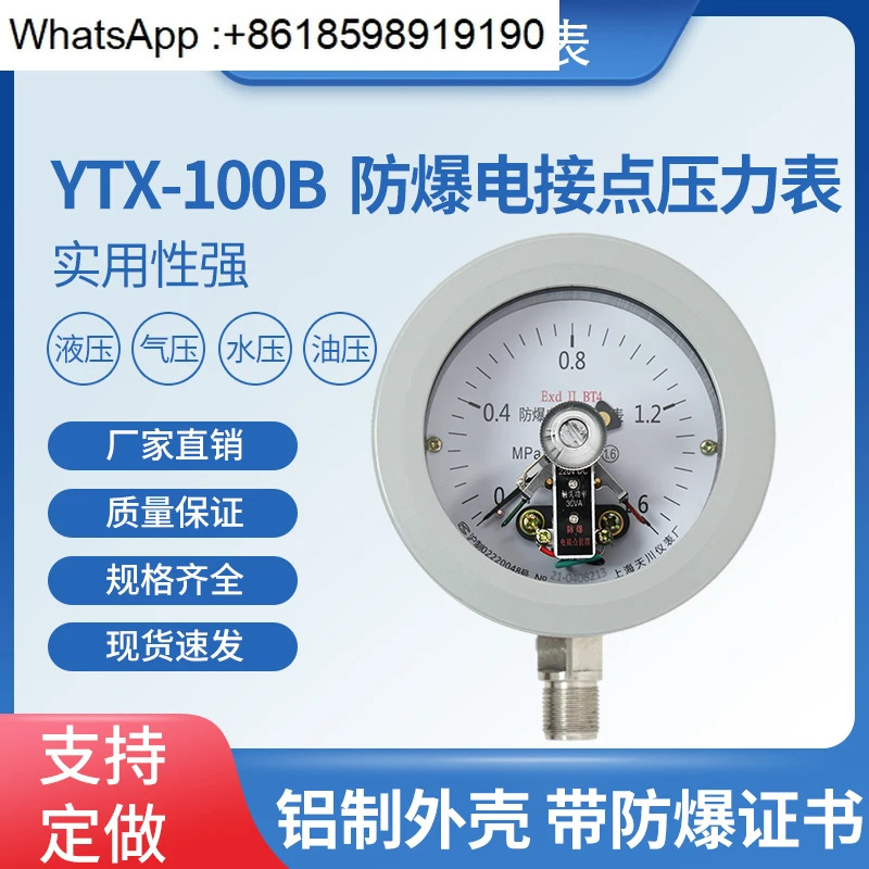 YTX-100B 전기 접촉 압력 게이지 ExdllBT4 분쇄기 전Tianchuan 공장