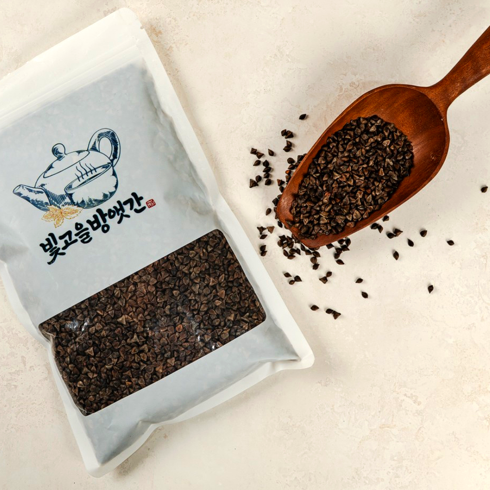 저온으로 볶아 더 깔끔한 국산 통메밀차 500g 통원물 식수용 곡물차 - 상세 이미지 2