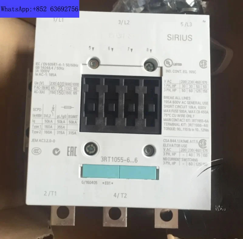 3RT1054-1AP36 접촉기 3RT1054/1055/1056-6AP36 6AF36 6AB36