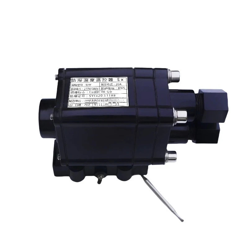 전기 열 추적 기계식 방폭 온도 조절기 BJW IP65 20A 220V/380V 노브
