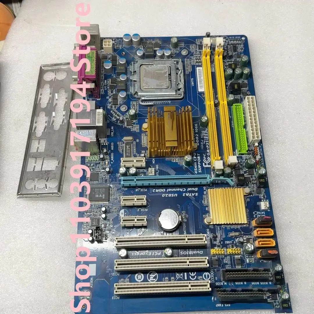 기가 바이트호환 P31-ES3G 마더보드 Q9400 프로세서 GA-P31-ES3G