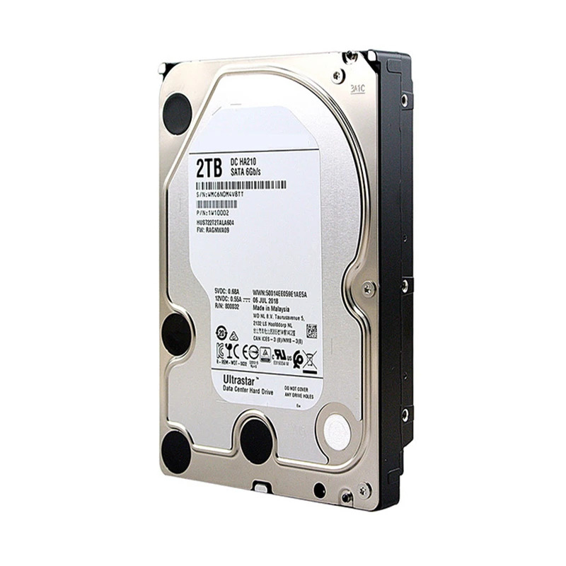 엔터프라이즈 레벨 HDD HUS722T2TALA604내부 하드 WD 2TB 3.5 SATA 6 Gb/s 128MB 7200RPM새 원본
