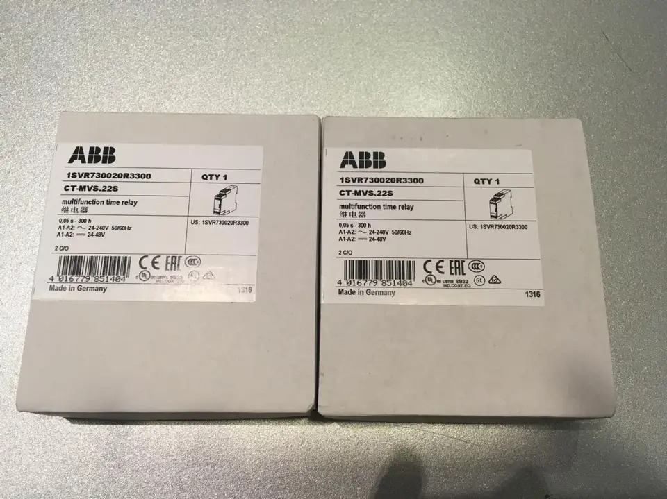 ABB 타임 릴레이 CT-MVS.12S 24-48VDC24-240AC 10081649 신