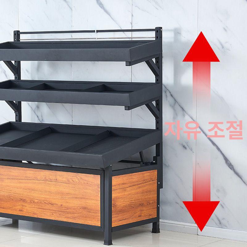 업소용 제품진열대 쇼케이스 수납 전시 랙 계단식 편의점 투명 디스플레이선반 꽂이 - 상세 이미지 4