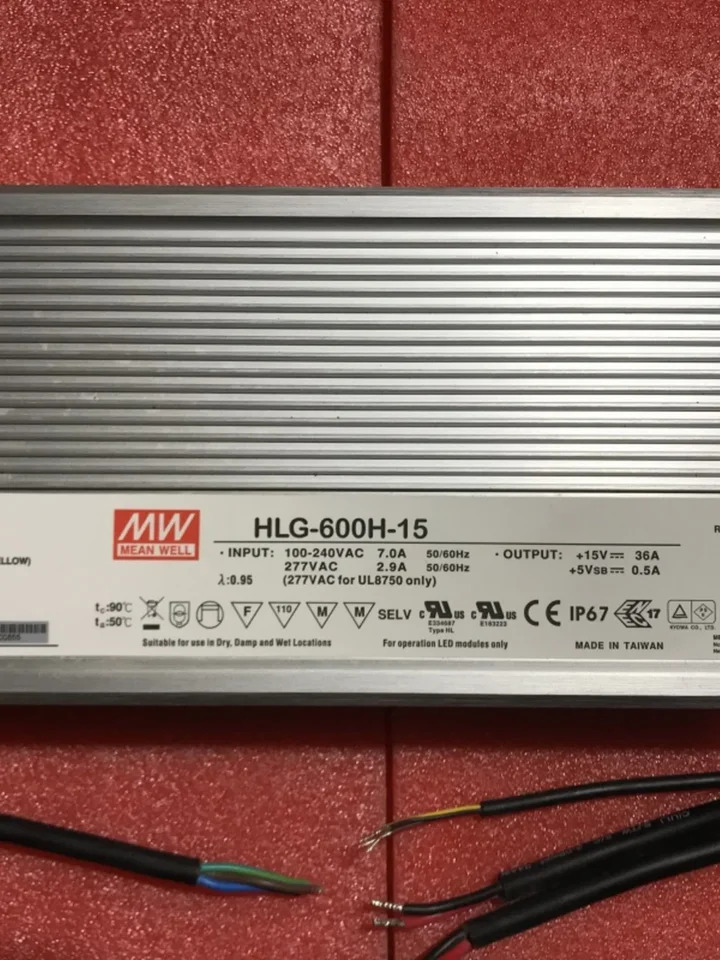 Mingwei LED 스위칭 전원공급장치 HLG-600H-12V V 15V 20V 24V 30V 36V 42V 48V 54V