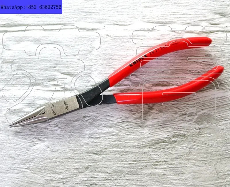 뾰족코와 날이 없는 독일산 오리지널 펜치 2821200 /28 21 200