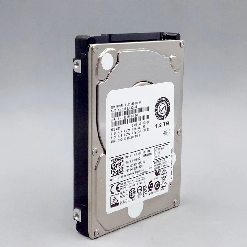 엔터프라이즈 HDD 001M0D 01M0D AL15SEB120NYDell 1.2TB 2.5인치 SAS 128MB 10K새 원본