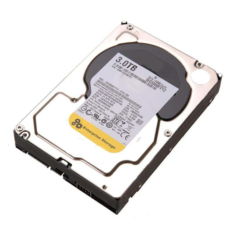 엔터프라이즈 내장 하드 오리지널 HDD WD 블랙/골드 3TB 3.5 인치 SATA 6 Gb/s 64MB 7.2K WD3000FYYZ