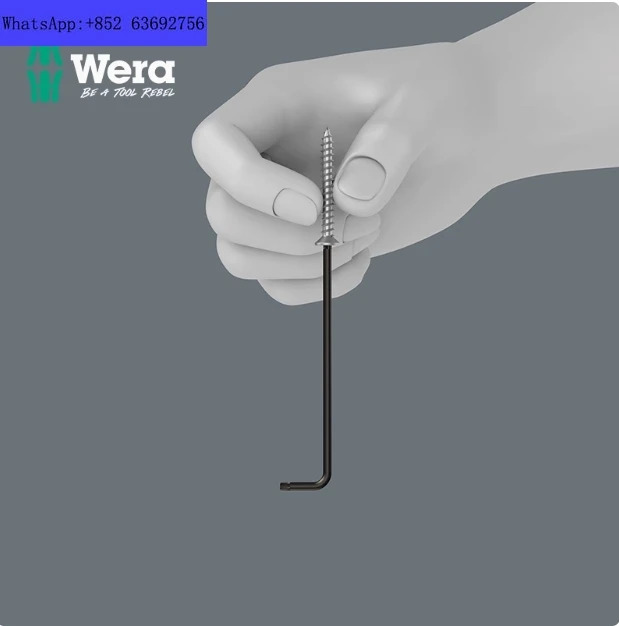 독일 Wera Villa 하드웨어 수리 도구 967L/9TORX HF 매화 L자형 렌치 고정 스트랩 포함