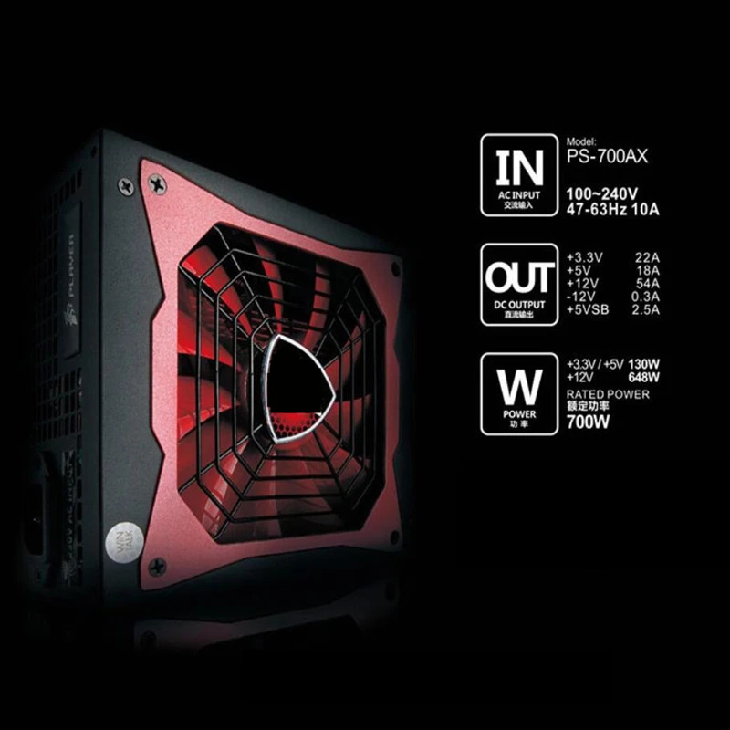 듀얼 CPU 서버 PS-700AX PS-600AX 1Stplayer Black Widow RX460 X1050 PSU 700W 600W 전원공급장치 신