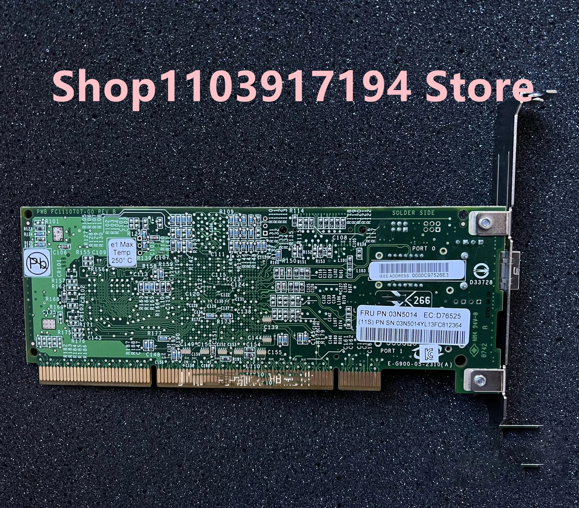 단일 포트 광섬유 카드 IBM 280E 03N5014 46K6838 5758 1905 4GB