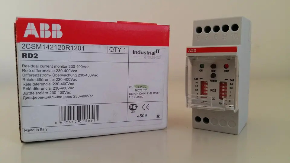 오리지널 ABB 잔여 전류 모니터 RD2 230-400V 10108747 신