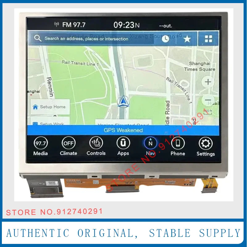 TDO-XGA0840J00001-V5 LMB5J00001-V4BL-A Uconnect LCD 터치 스크린 지프호환 치슬러 닷지호환 - 8.4 인치