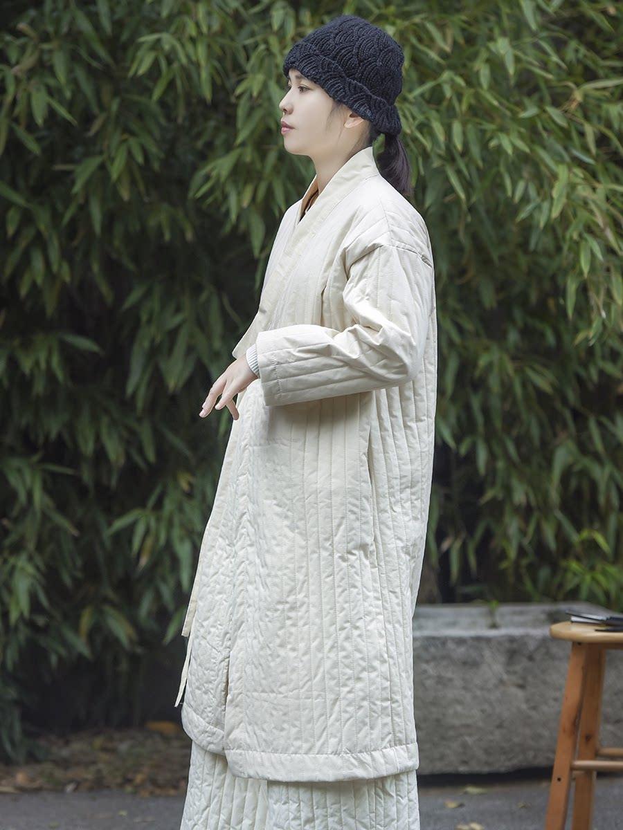 누빔 두루마기 겨울 상의 개량한복 계량 누비옷 패딩 포인트 기모안감 생활법복 - 상세 이미지 2